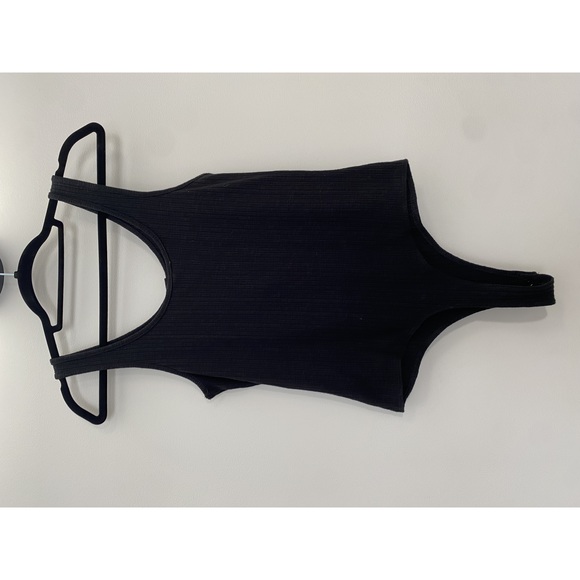 Z Supply Black Ribbed Body Suit Size Medium - Picture 3 of 9